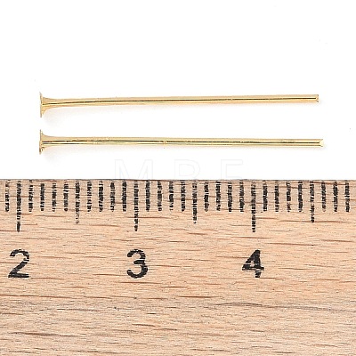 Brass Flat Head Pins KK-N254-47B-G-1