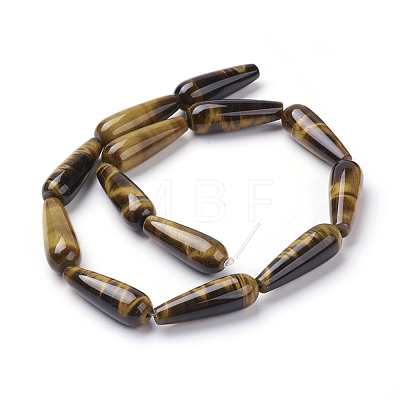 Natural Tiger Eye Beads Strands G-G731-01-30x10mm-1