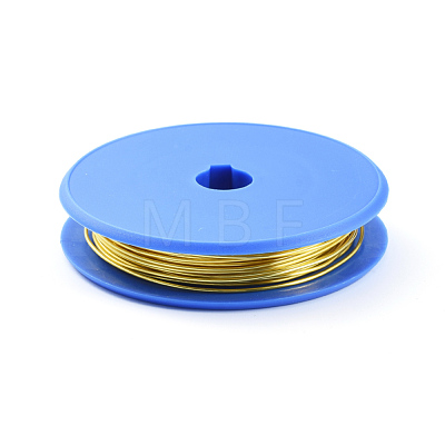 Round Copper Craft Wire CWIR-E004-0.6mm-G-1