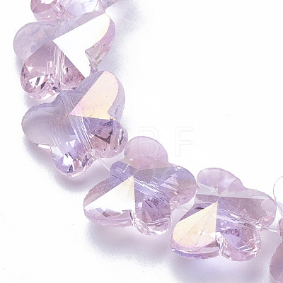 Electroplate Glass Beads X-EGLA-Q091-14mm-B17-1
