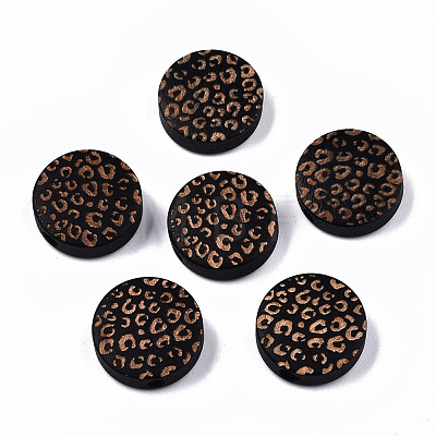 Painted Natural Wood Beads WOOD-T021-49A-M-1