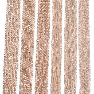 Electroplate Glass Beads Strands EGLA-A044-T8mm-B20-1