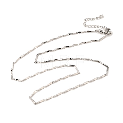 Brass Twist Link Chain Necklaces NJEW-B119-10P-1