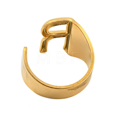 Vacuum Plating 201 Stainless Steel Cuff Rings RJEW-Z032-01G-R-1