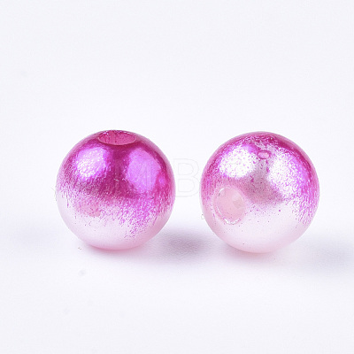 Acrylic Imitation Pearl Beads MACR-N001-01E-1