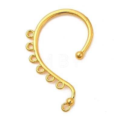 Rack Plating Alloy Ear Cuff Findings FIND-C063-01G-1