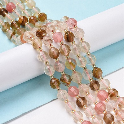 Tigerskin Glass Beads Strands G-I338-02-1