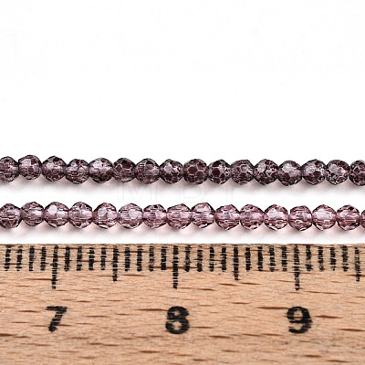 Transparent Gradient Color Glass Beads Strands GLAA-H021-01A-22-1