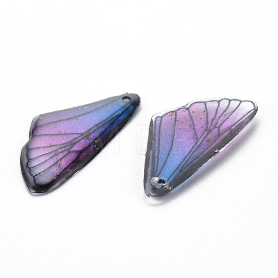 Transparent Resin Pendants RESI-Q216-001C-1