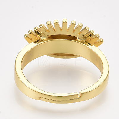 Adjustable Brass Finger Rings RJEW-S044-058A-1