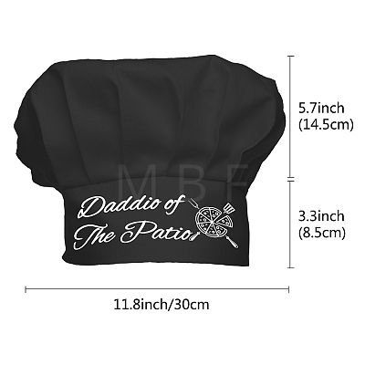 Custom Cotton Chef Hat AJEW-WH0242-006-1