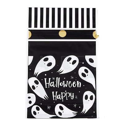 50Pcs Rectangle Halloween Candy Plastic Bags ABAG-U001-01R-1