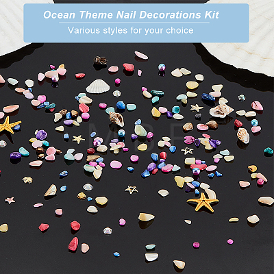 Olycraft Ocean Theme Nail Decorations Kit MRMJ-OC0003-18-1