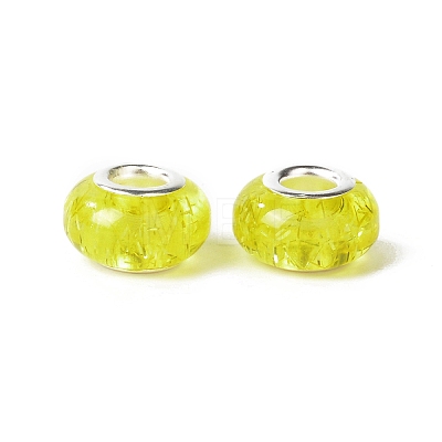 Rondelle Resin European Beads RPDL-A001-01-05-1