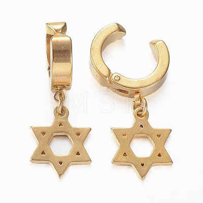 304 Stainless Steel Clip-on Earrings EJEW-H351-16G-1