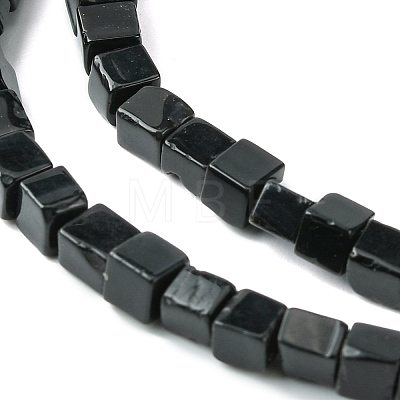 Natural Black Onyx Beads Strands G-D067-G01-1