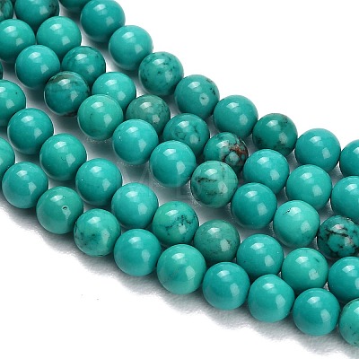 Natural Howlite Beads Strands G-Z149-A01-4mm-1