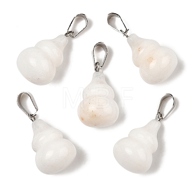 Natural White Jade Pendants G-B127-03P-14-1