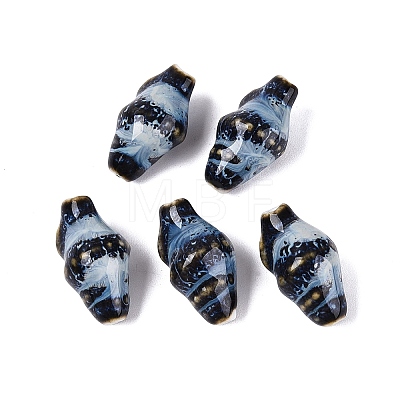 Vintage Handmade Porcelain Beads PORC-Q006-08P-1