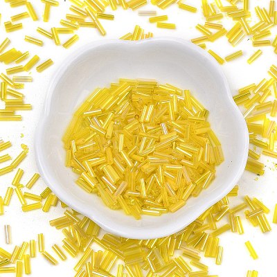 Glass Round Bugle Beads SEED-XCP0001-47C-1