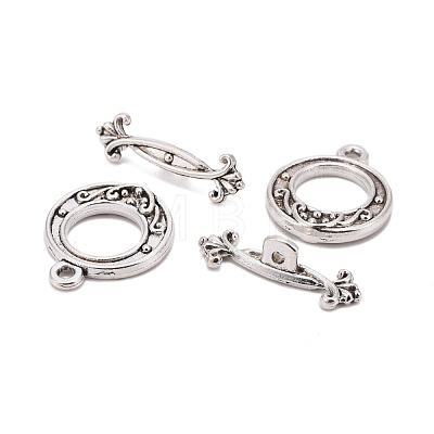 Tibetan Style Alloy Toggle Clasps LF1081Y-NF-1
