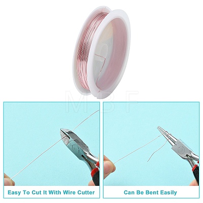 Copper Jewelry Wire CWIR-CW0.5mm-25-1