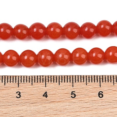 Natural Dyed White Jade Beads Strands GG-CBAEB22-B01-6mm-06-1