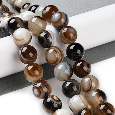 Natural Eye Agate Beads Strands G-NH0019-F02-01-1