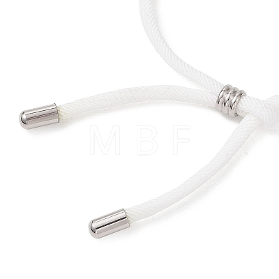 Nylon Round Cord Slider Bracelet Makings AJEW-JB01516-03-1