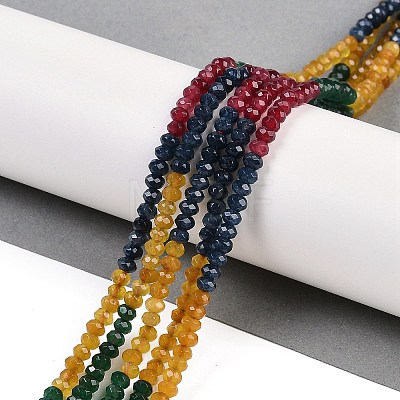 Gradient Color Natural White Jade Beads Strands G-Z069-01H-1