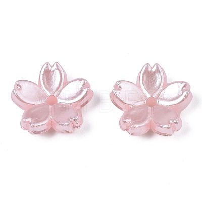 Acrylic Imitation Pearl Beads X-OACR-N012-002D-1
