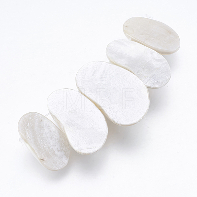 Natural White Shell Beads SSHEL-P014-07-1