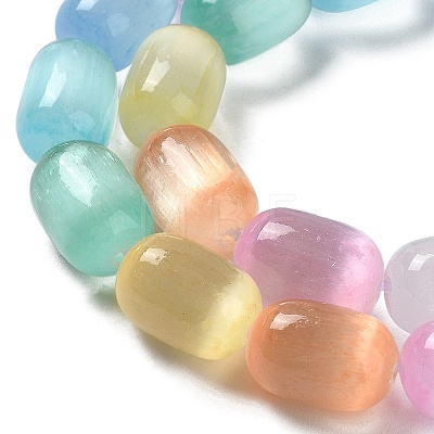 Natural Selenite Beads Strands G-F750-M-1