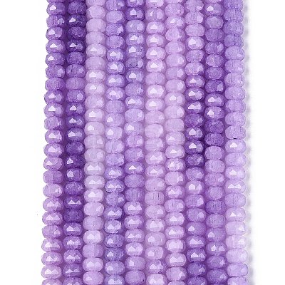 Imitation Jade Crackle Glass Beads Strands GLAA-N068-01A-A11-1