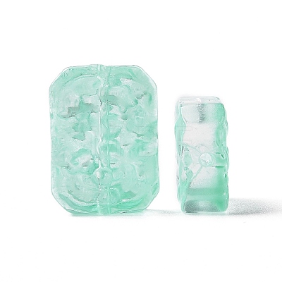 Transparent Spray Painted Glass Beads LS-X-GLAA-I050-08H-1