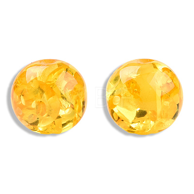 Resin Imitation Amber Beads RESI-N034-15-C02-1