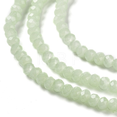 Baking Painted Imitation Jade Glass Bead Strands DGLA-A034-J2MM-A21-1