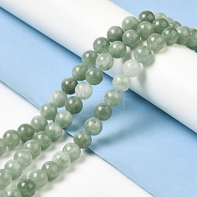 Natural Dyed White Jade Beads Strands G-M402-C03-05-1