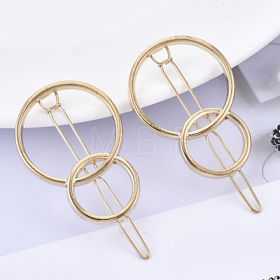 Alloy Hollow Geometric Hair Pin PHAR-N005-009G-1