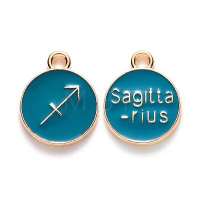 Alloy Enamel Pendants ENAM-S124-01A-05F-1