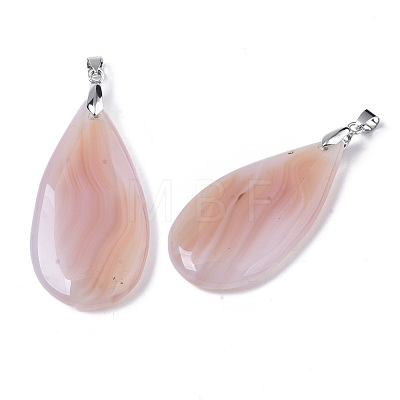 Natural Agate Big Pendants G-R467-09-1