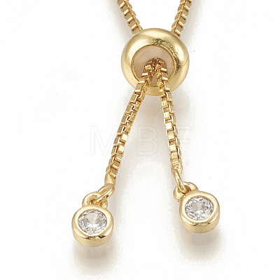 Adjustable Brass Necklace Making KK-Q746-002G-1