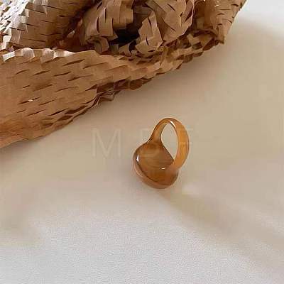 Oval Resin Finger Rings for Women WG60A90-01-1