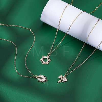 Stainless Steel Cable Chain Necklaces PH-NJEW-E122-11G-1