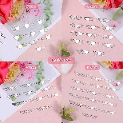10Pcs Stainless Steel Connector Charms STAS-SZ0003-16B-1