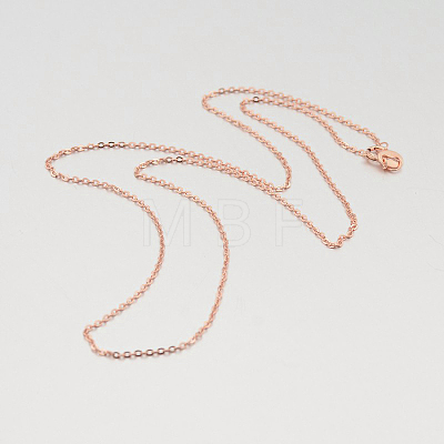 925 Sterling Silver Cable Chain Necklaces LS-STER-M086-22A-1