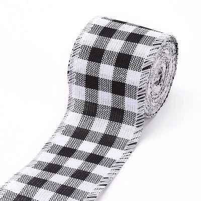 Polyester Imitation Linen Ribbon OCOR-G007-02A-1