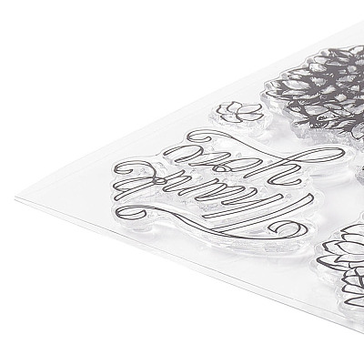 Clear Silicone Stamps and Carbon Steel Cutting Dies Set DIY-F105-01-1