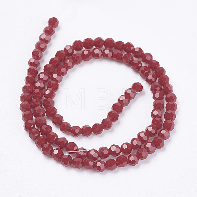 Opaque Glass Beads Strands EGLA-F120-NC01-1