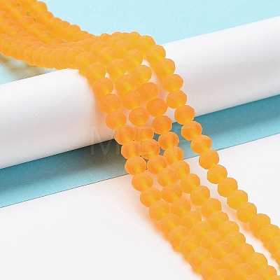 Transparent Glass Beads Strands X-EGLA-A034-T8mm-MD05-1